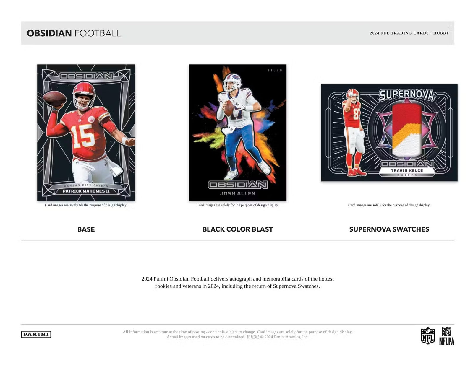 2024 Panini Obsidian Football Hobby Trading Cards