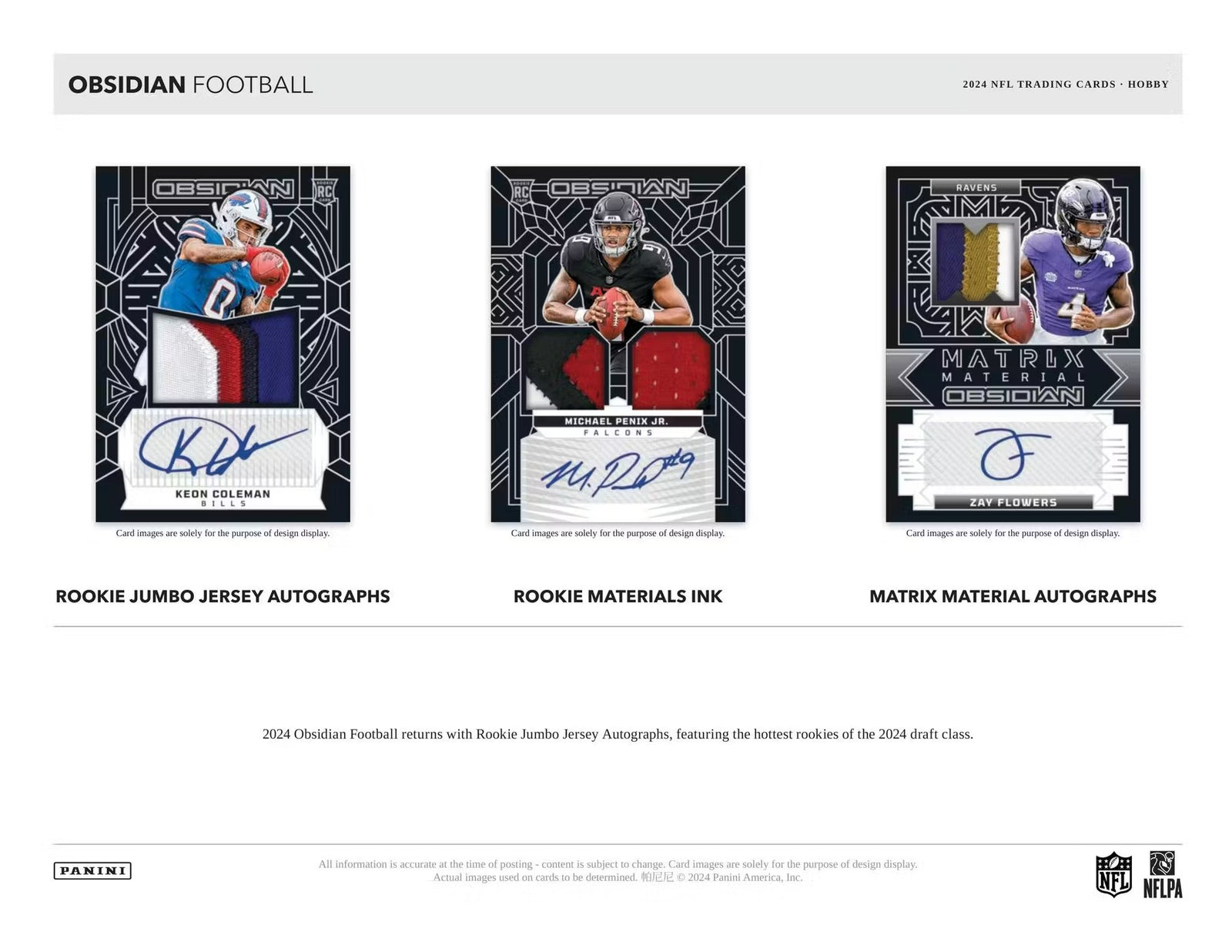 2024 Panini Obsidian Football Hobby Trading Cards