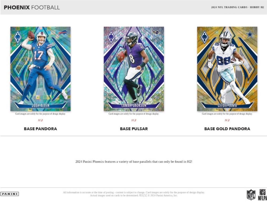 2024 Panini Phoenix Football H2 Trading Cards