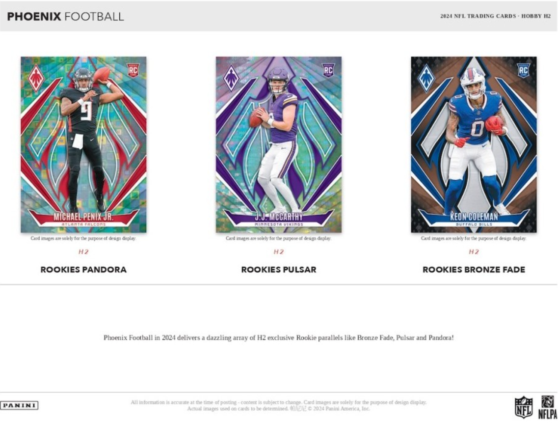 2024 Panini Phoenix Football H2 Trading Cards
