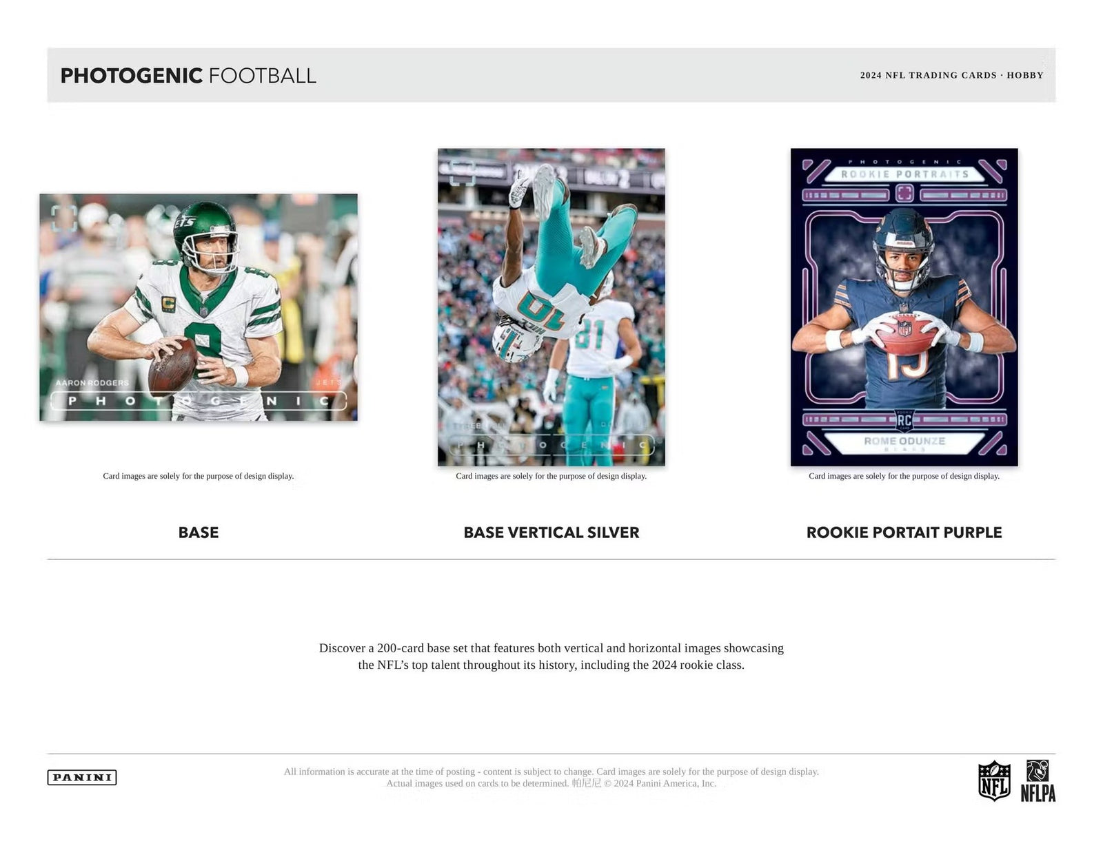 2024 Panini Photogenic Football Hobby Trading Cards