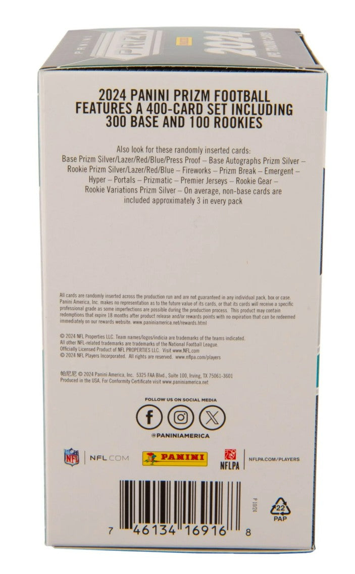 2024 Panini Prizm Football Blaster Trading Cards