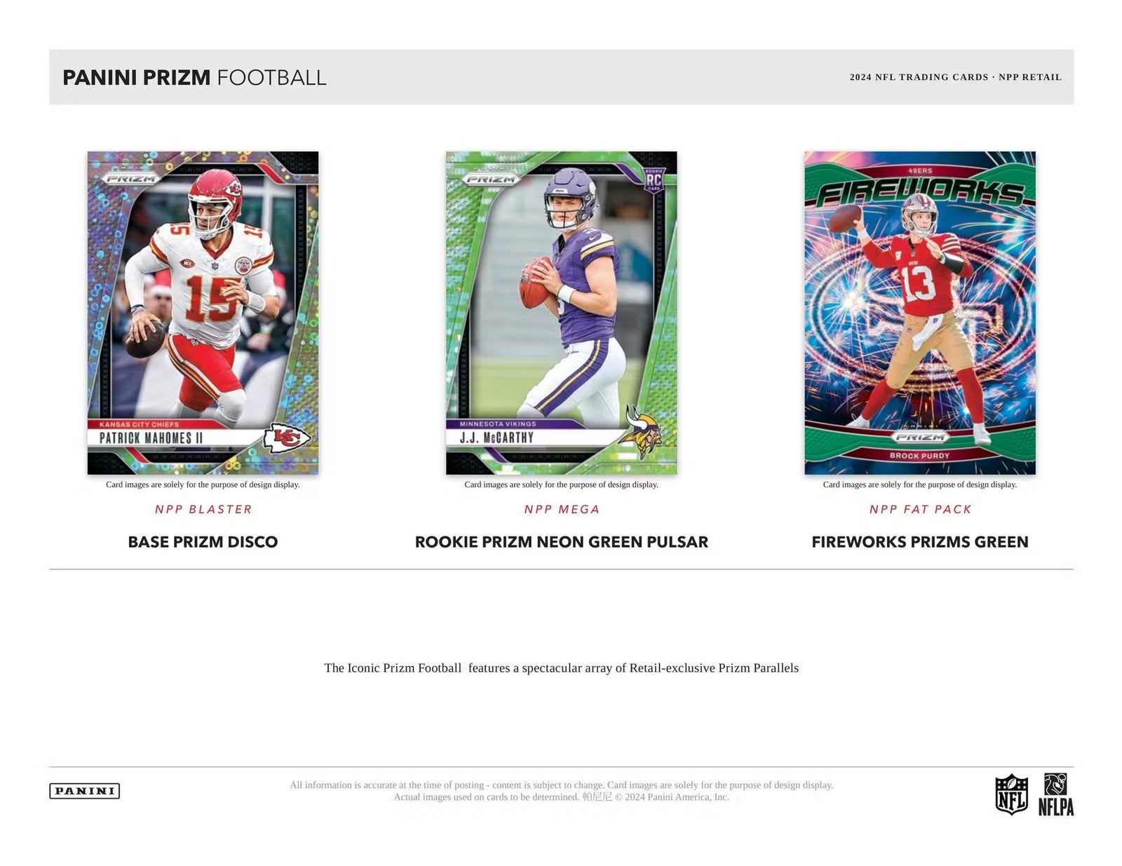 2024 Panini Prizm Football Mega Trading Cards