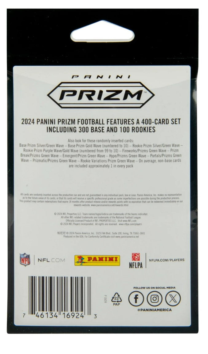 2024 Panini Prizm Football Hanger Trading Cards