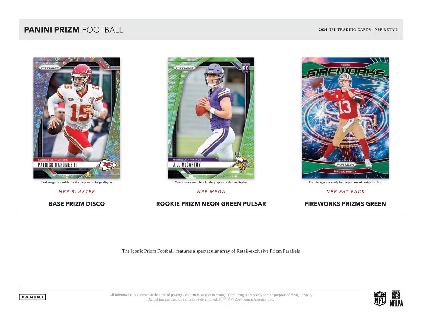 2024 Panini Prizm Football Retail Trading Cards