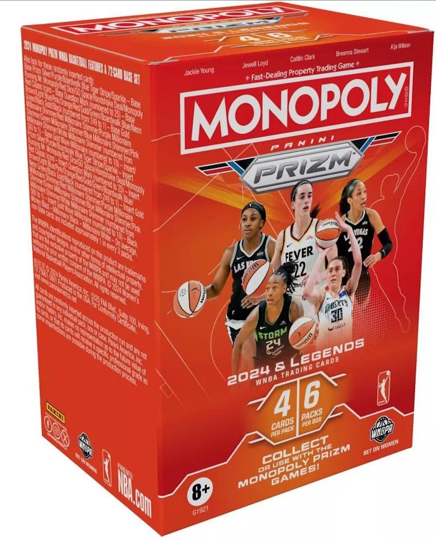 2024 Panini Prizm Monopoly WNBA Blaster Trading Cards