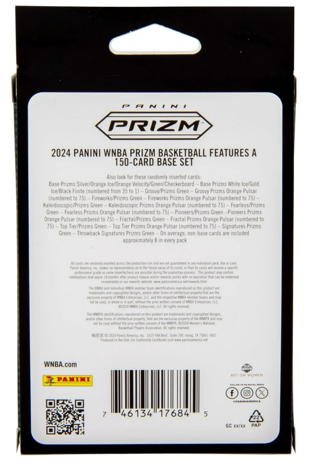 2024 Panini Prizm WNBA Hanger Trading Cards
