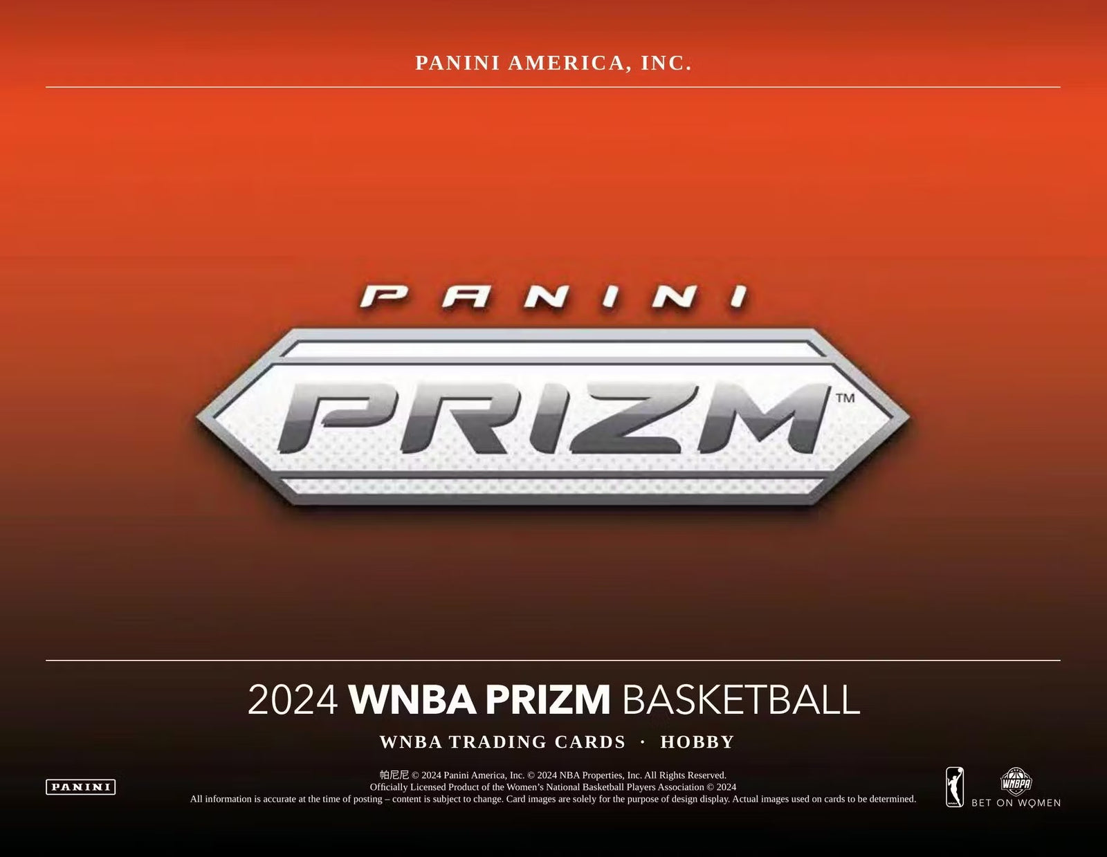 2024 Panini Prizm WNBA Hobby Trading Cards