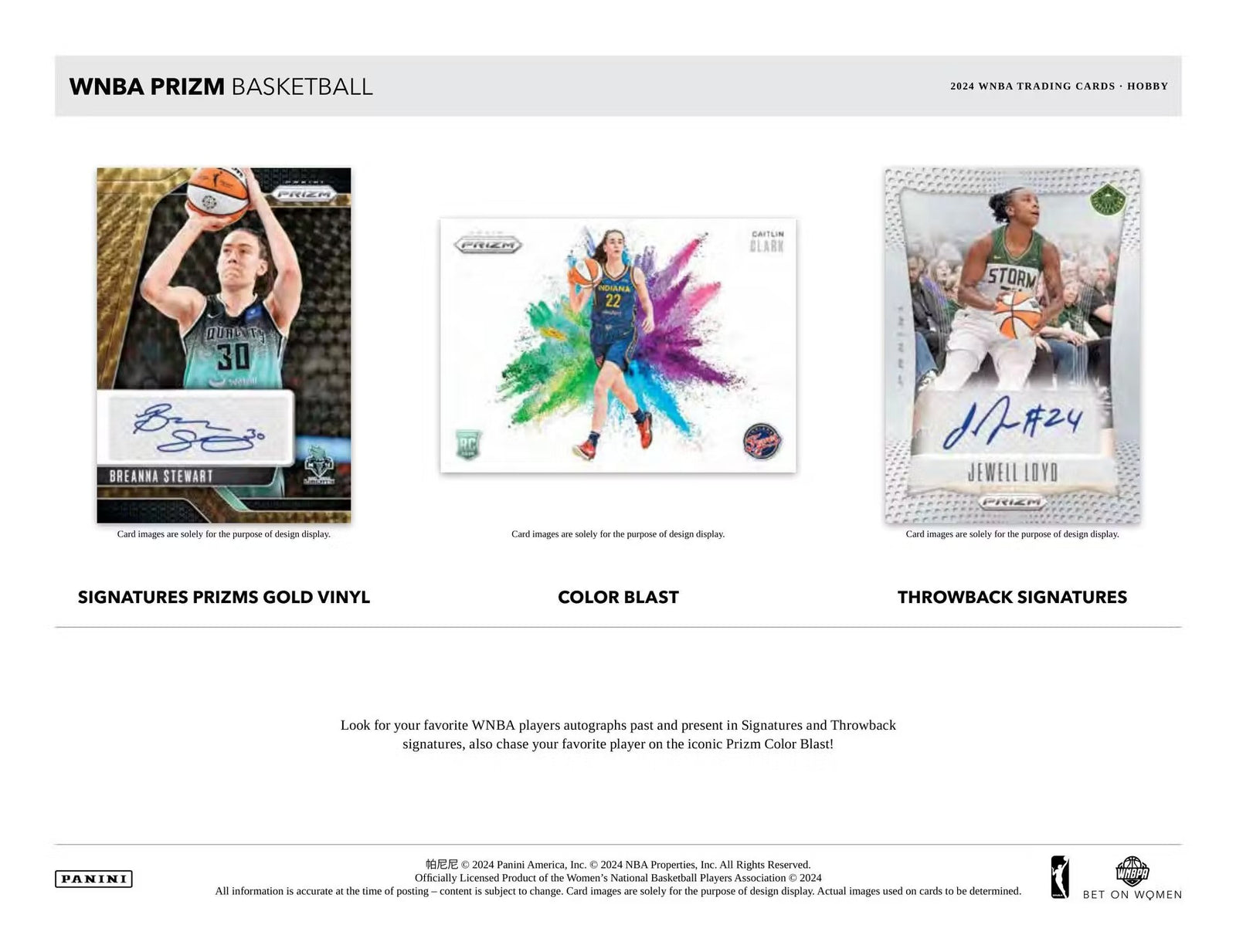 2024 Panini Prizm WNBA Hobby Trading Cards