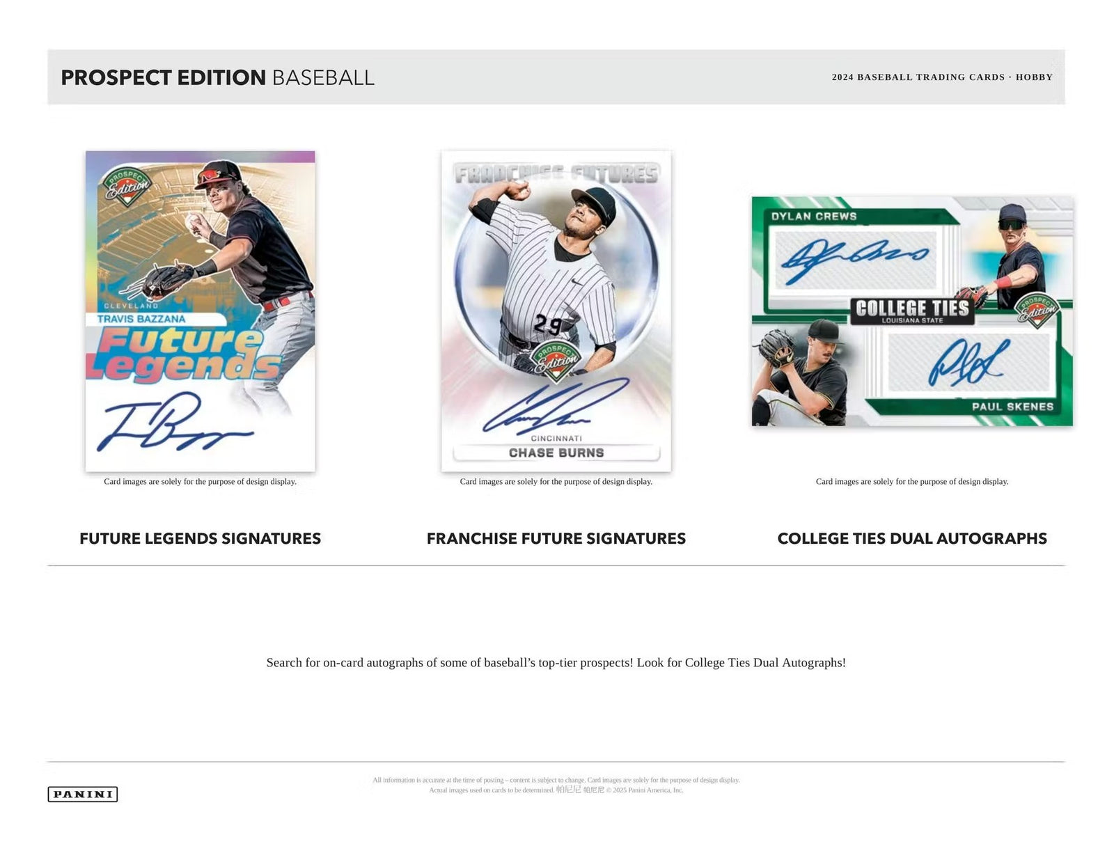 2024 Panini Prospect Edition Baseball Hobby