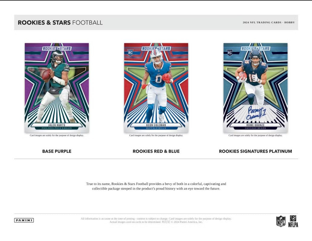 2024 Panini Rookies & Stars Football FOTL Trading Cards