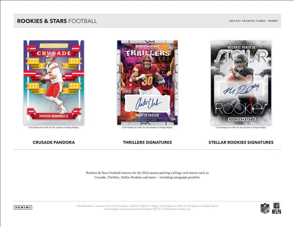 2024 Panini Rookies & Stars Football FOTL Trading Cards