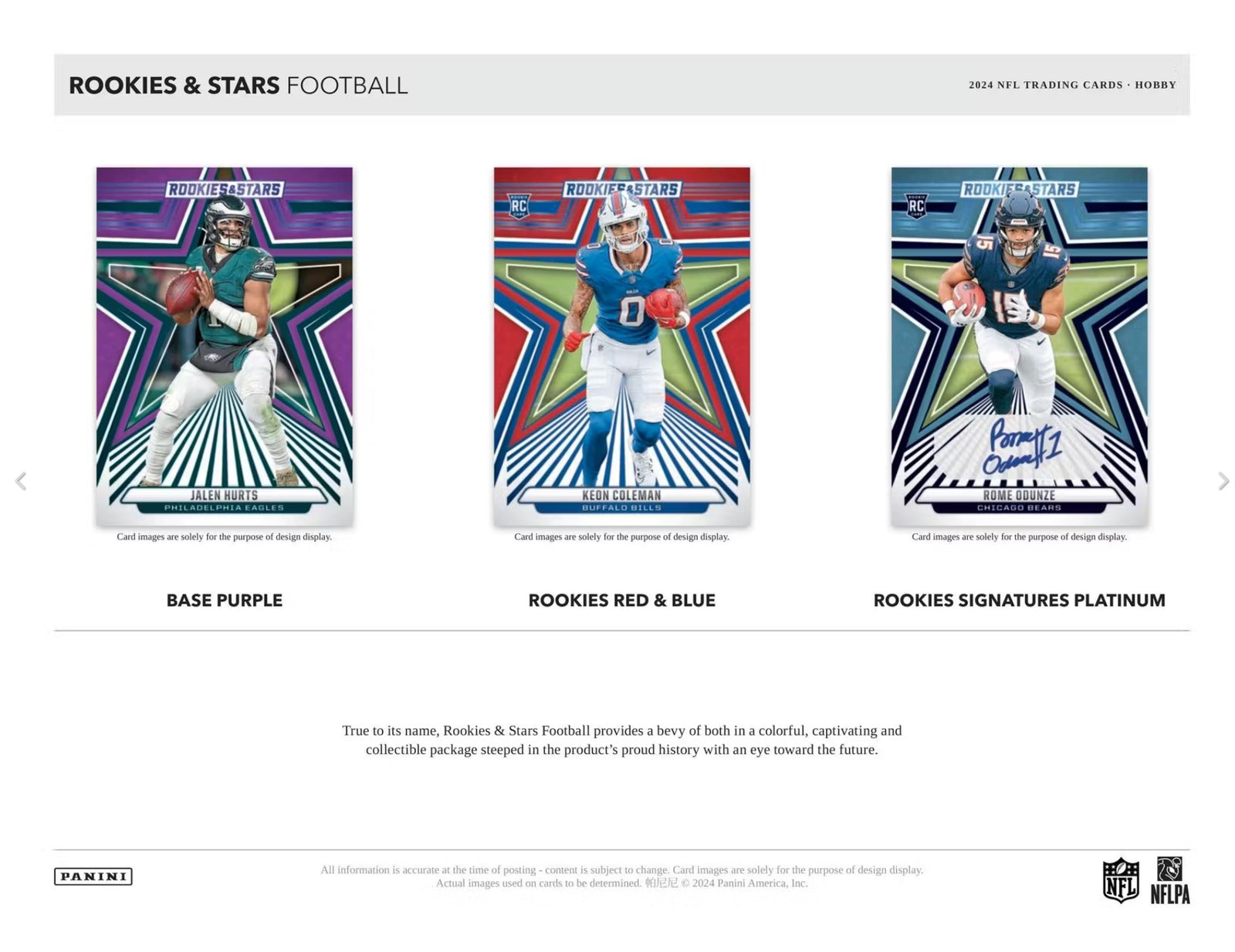 2024 Panini Rookies & Stars Football Hobby Trading Cards