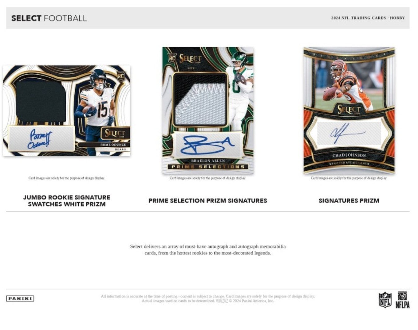 2024 Panini Select Football Hobby Trading Cards