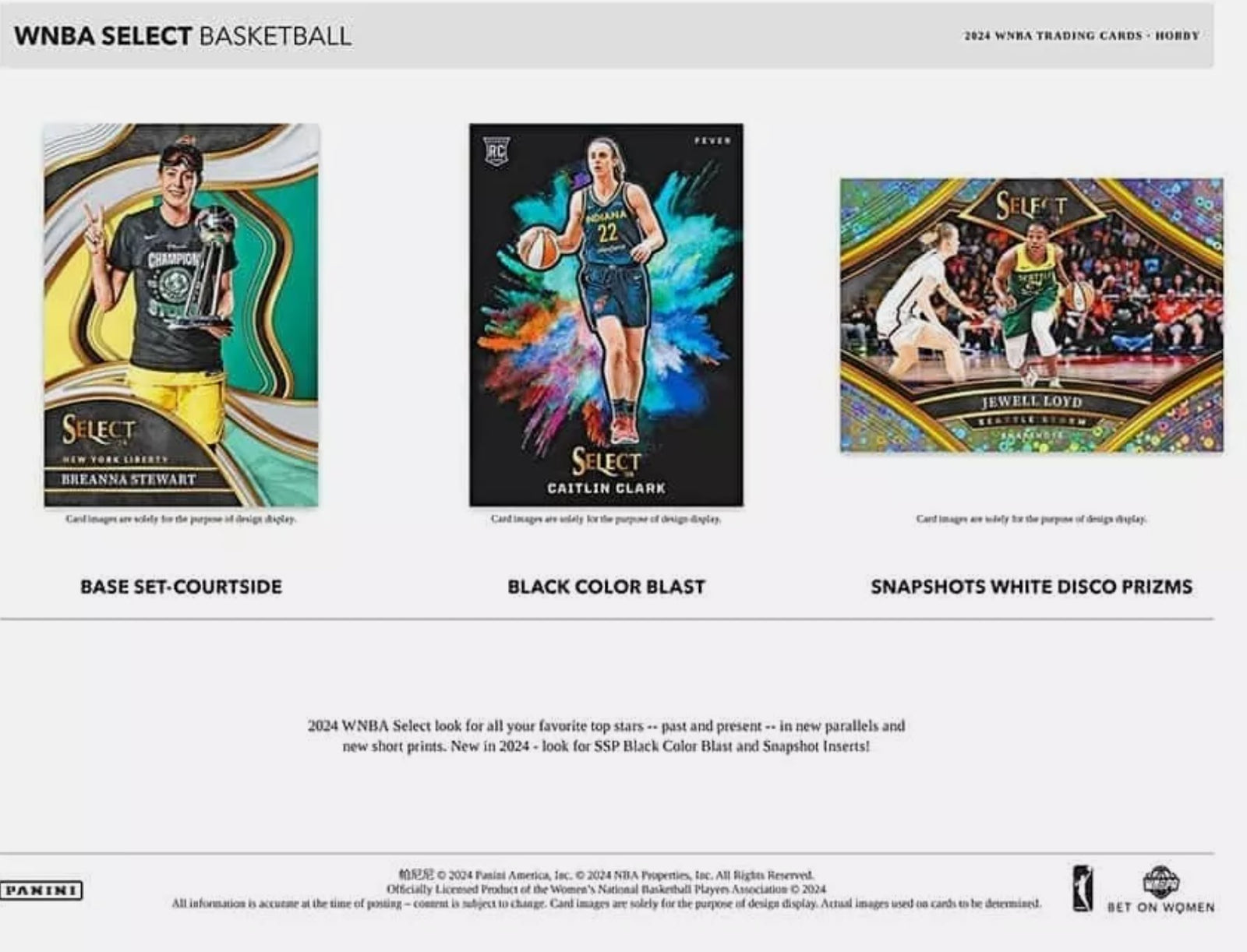 2024 Panini Select WNBA Hobby Trading Cards