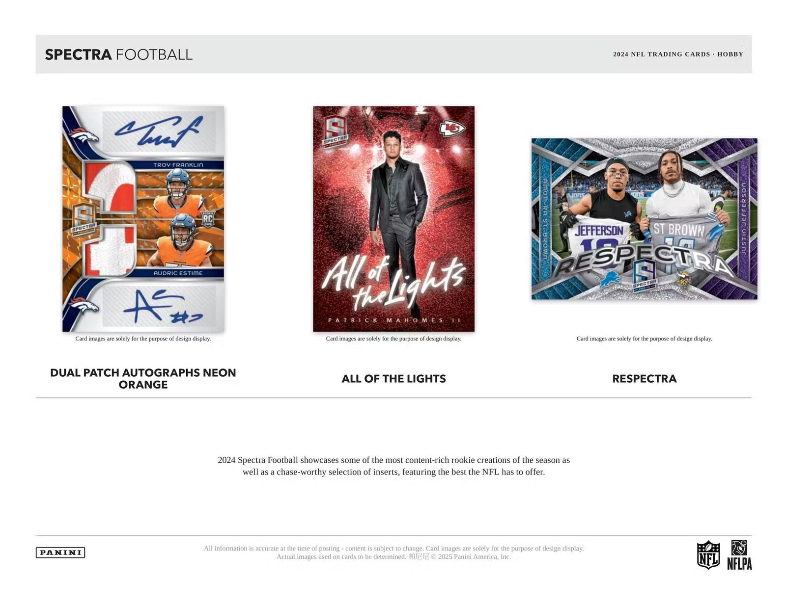 2024 Panini Spectra Football Hobby Trading Cards