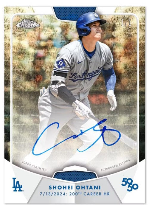 2024 Topps 50/50 Shohei Ohtani Baseball Trading Cards