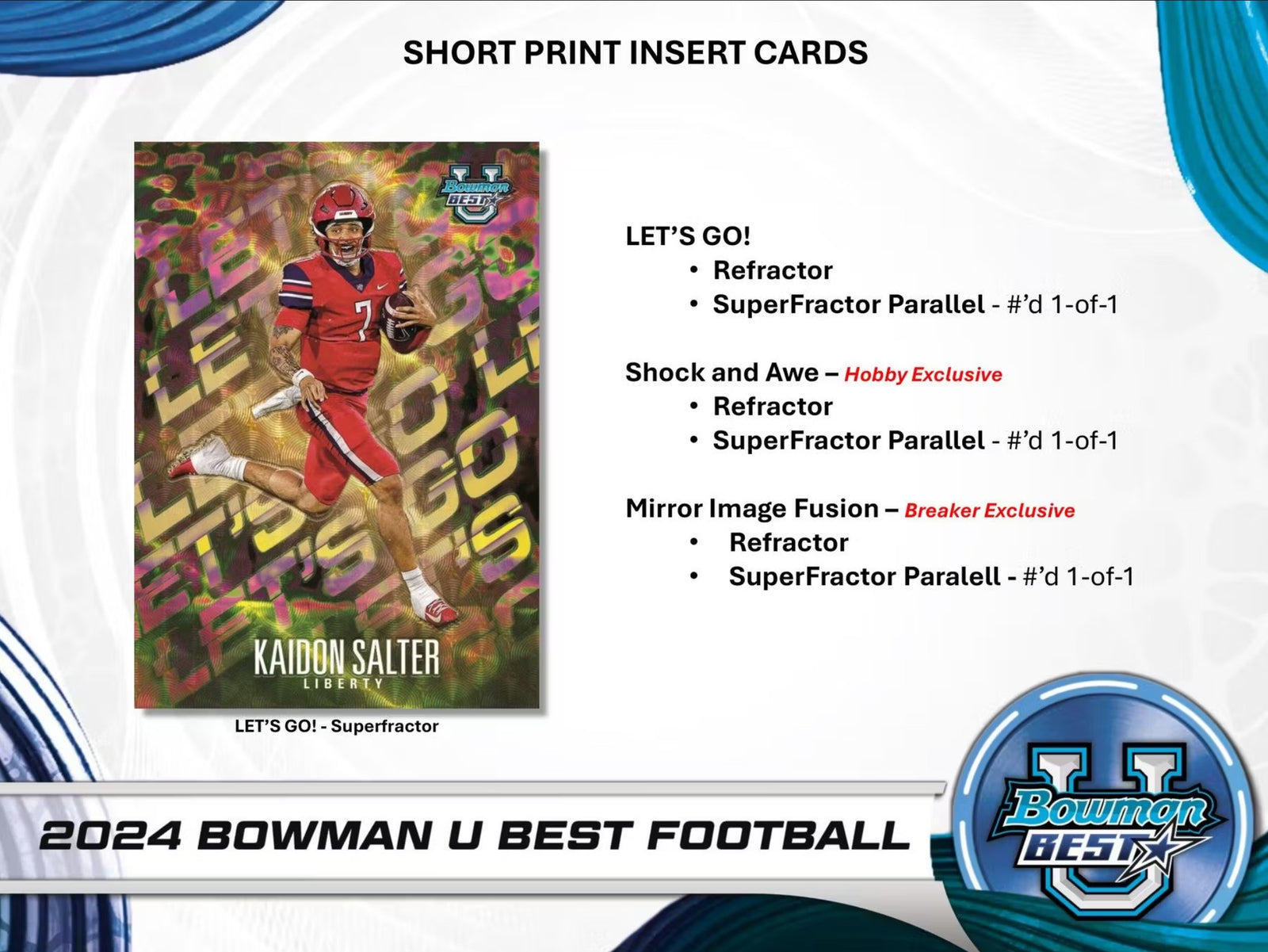 2024 Topps Bowman University Best Football Hobby Trading Cards