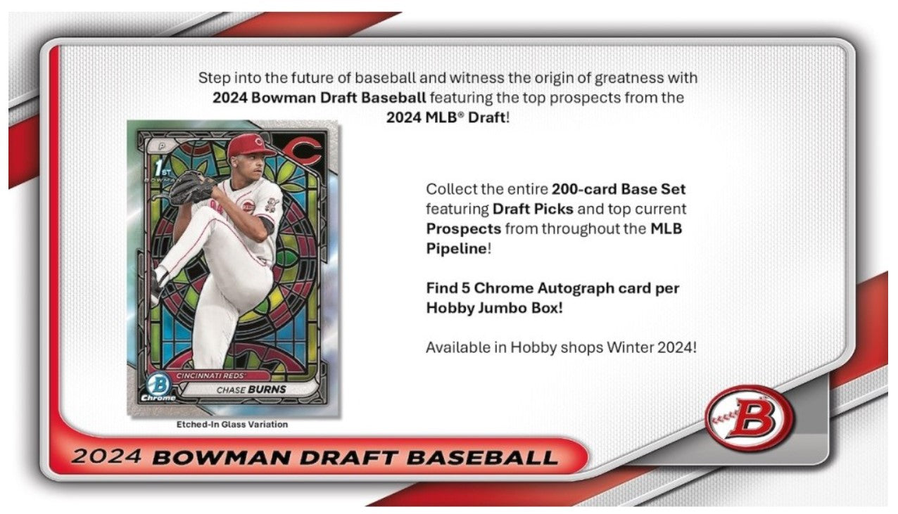 2024 Topps Bowman Draft Baseball Super Jumbo Trading Cards
