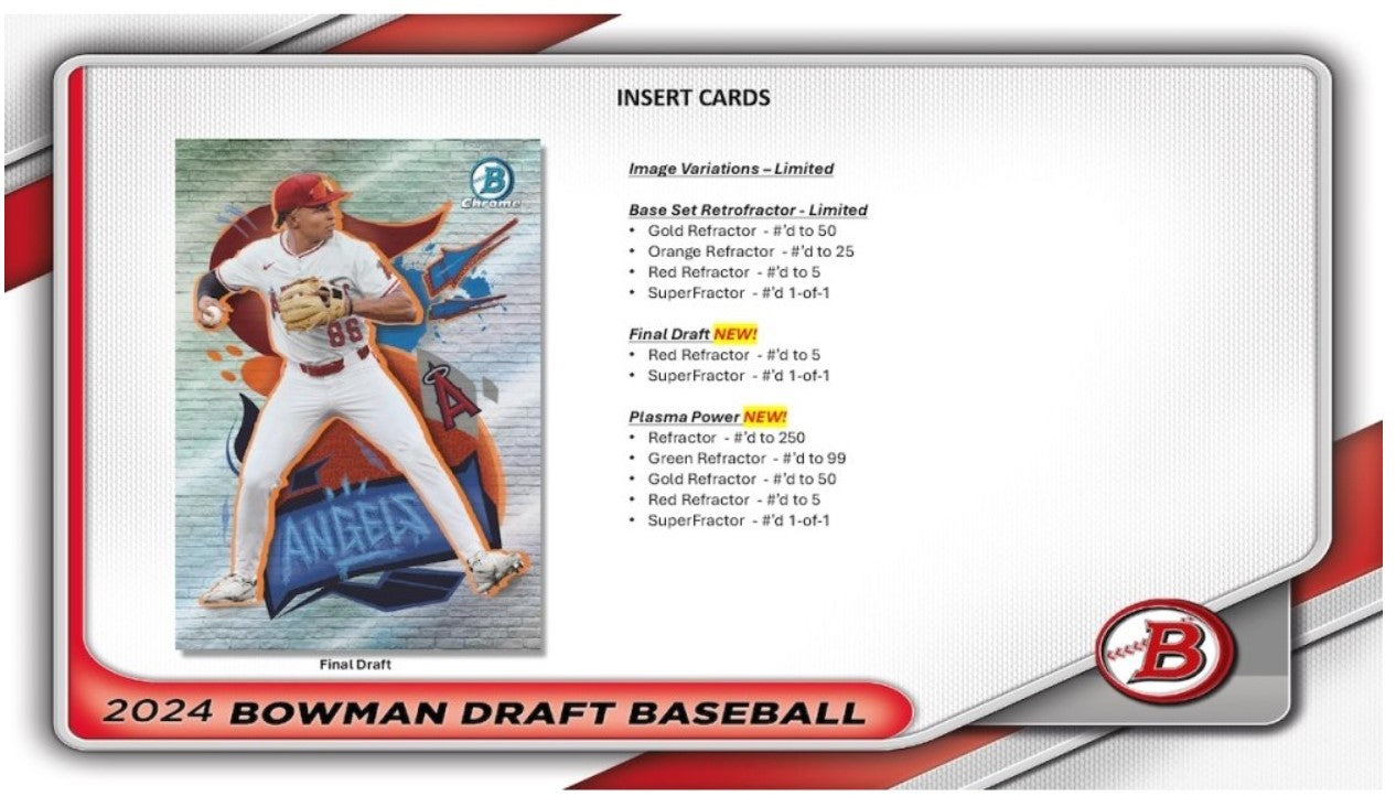 2024 Topps Bowman Draft Baseball Super Jumbo Trading Cards