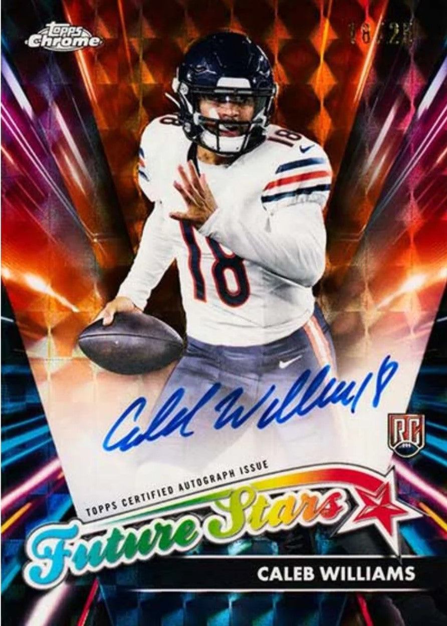 2024 Topps Chrome Football Blaster Trading Cards