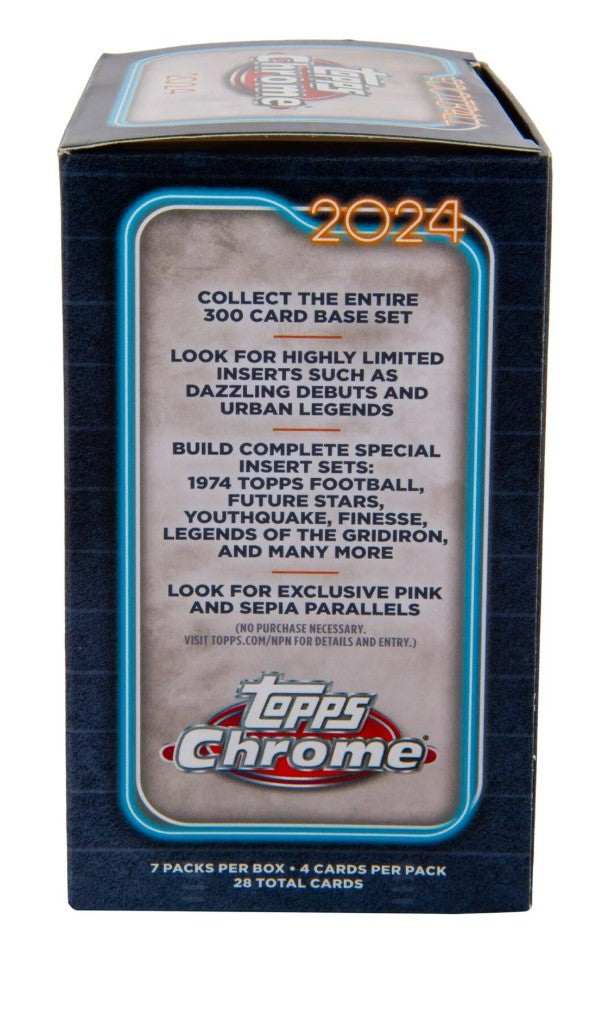 2024 Topps Chrome Football Blaster Trading Cards
