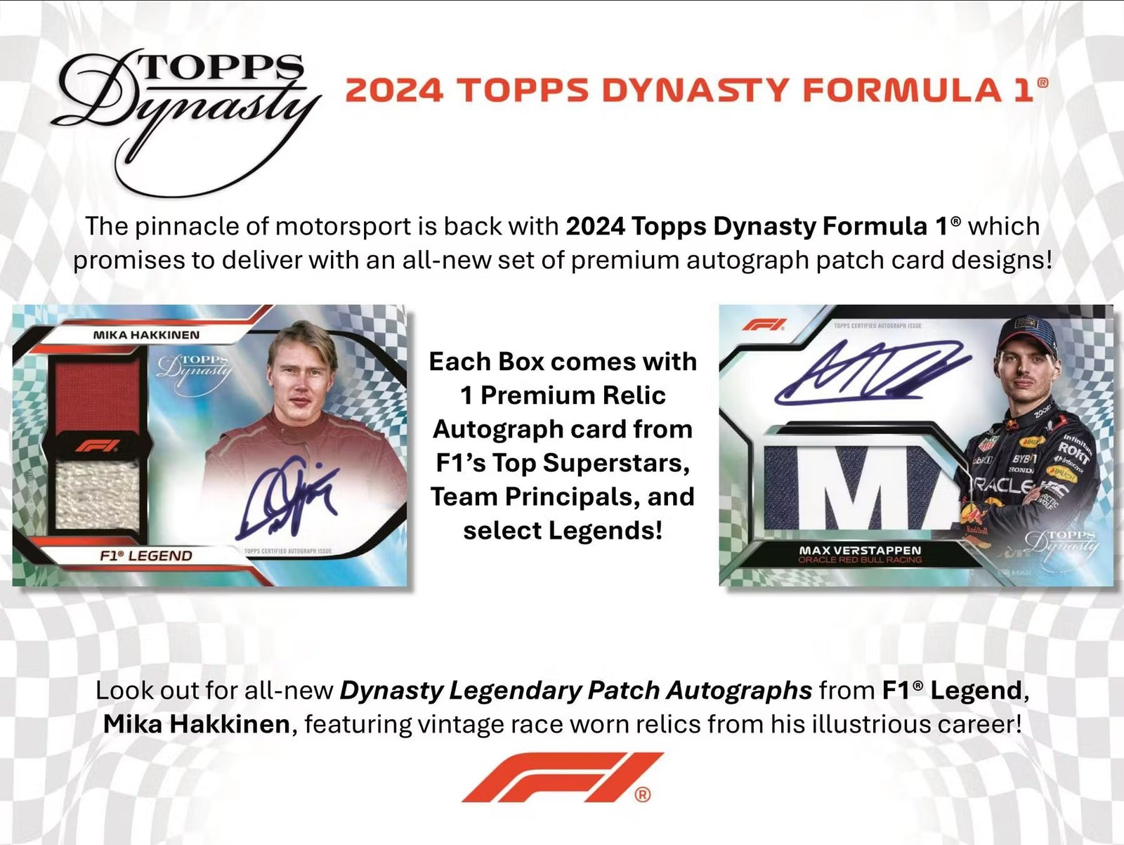 2024 Topps Dynasty Formula 1 Trading Cards