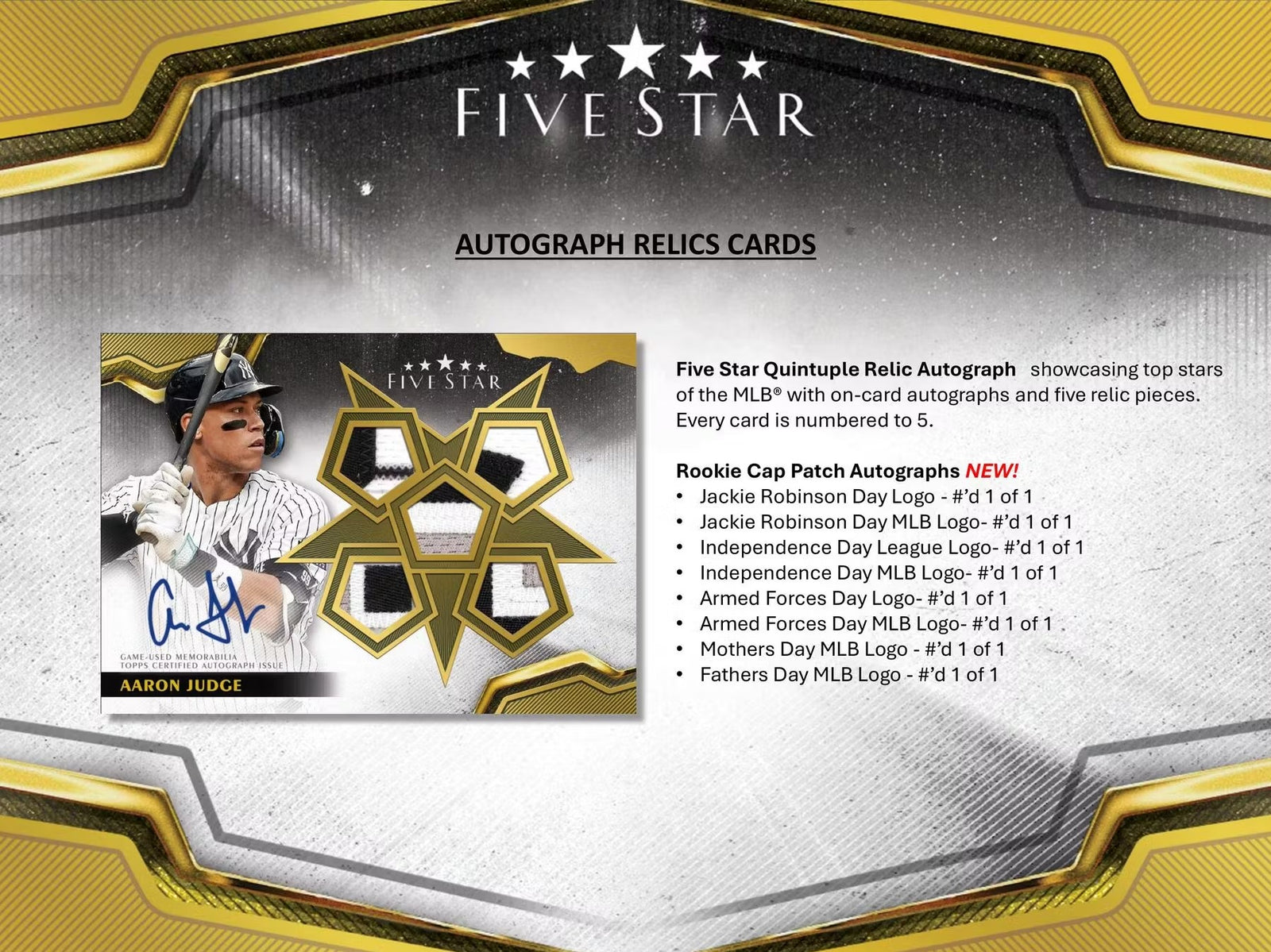 2024 Topps Five Star Baseball Hobby Trading Cards