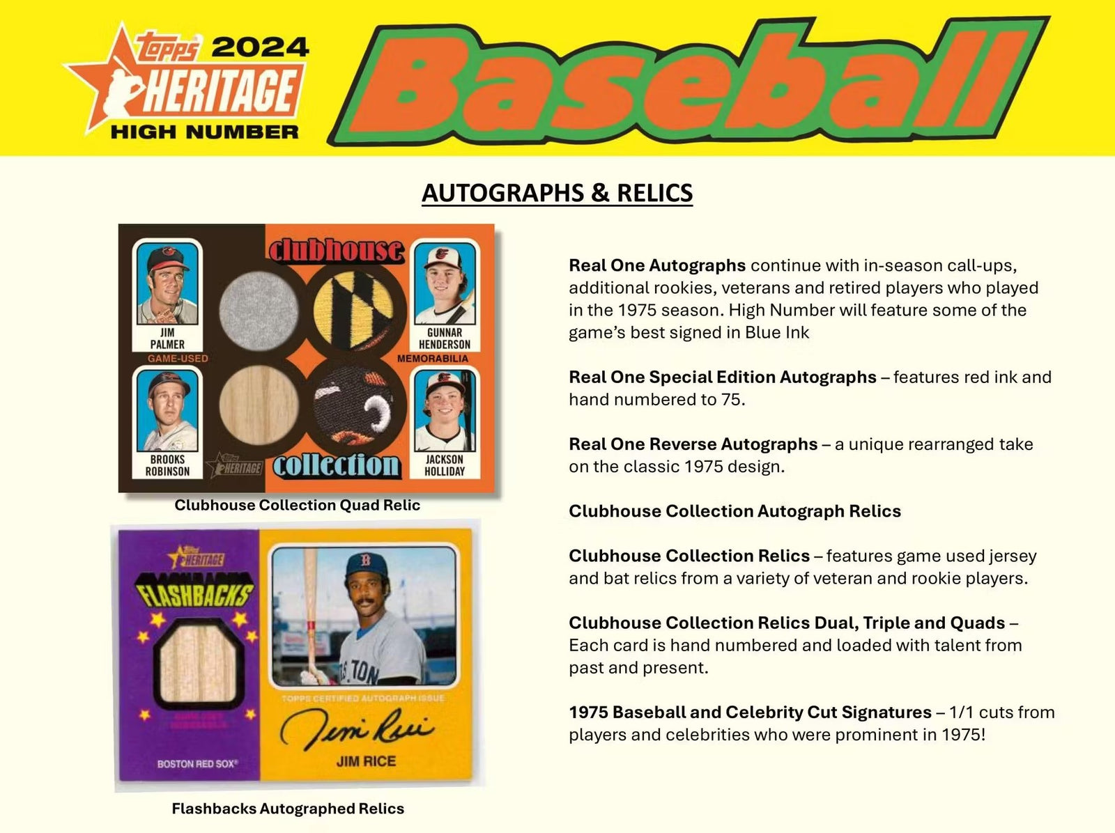 2024 Topps Heritage Baseball High Number Hobby Trading Cards