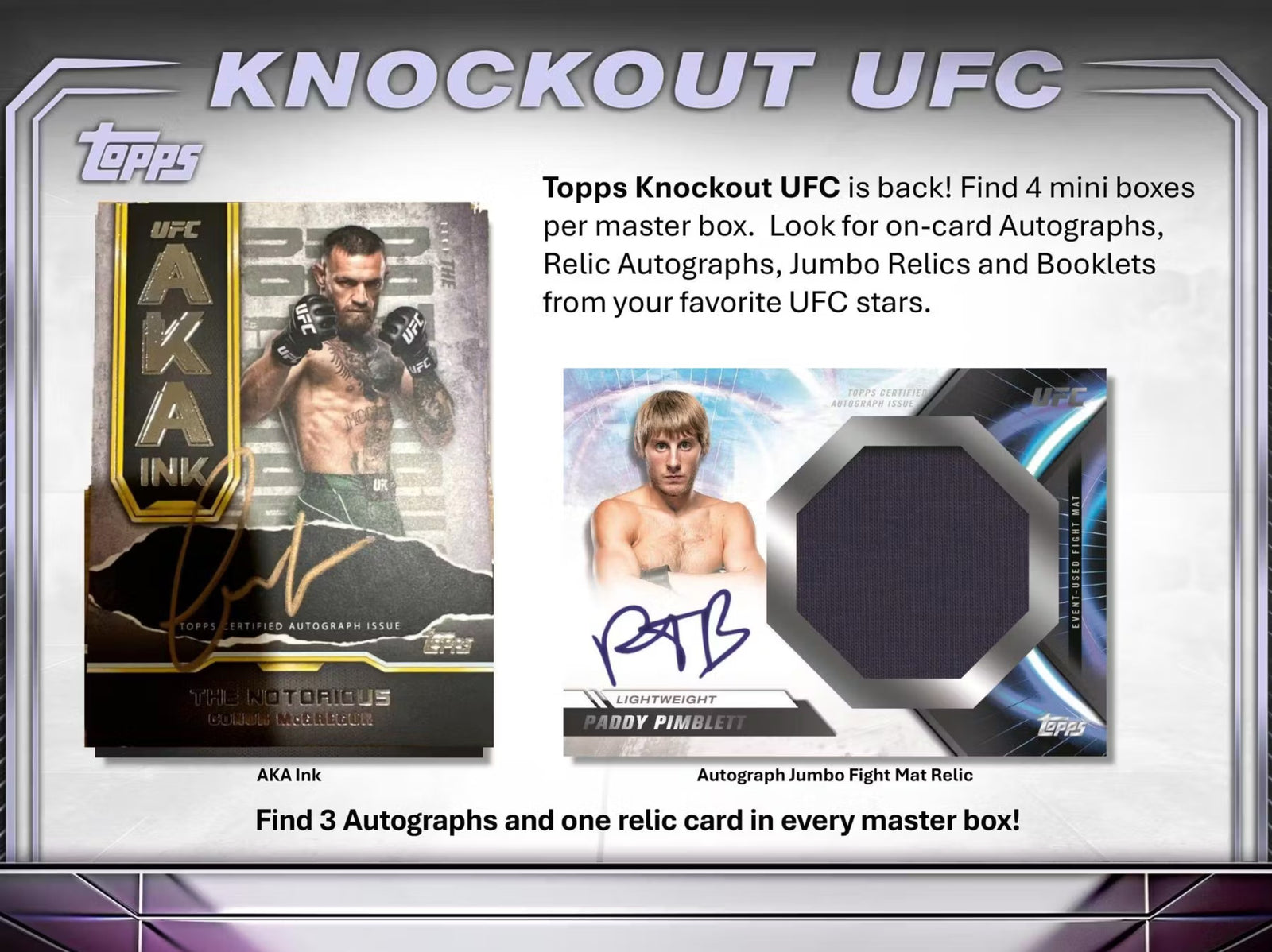 2024 Topps Knockout UFC Hobby Trading Cards