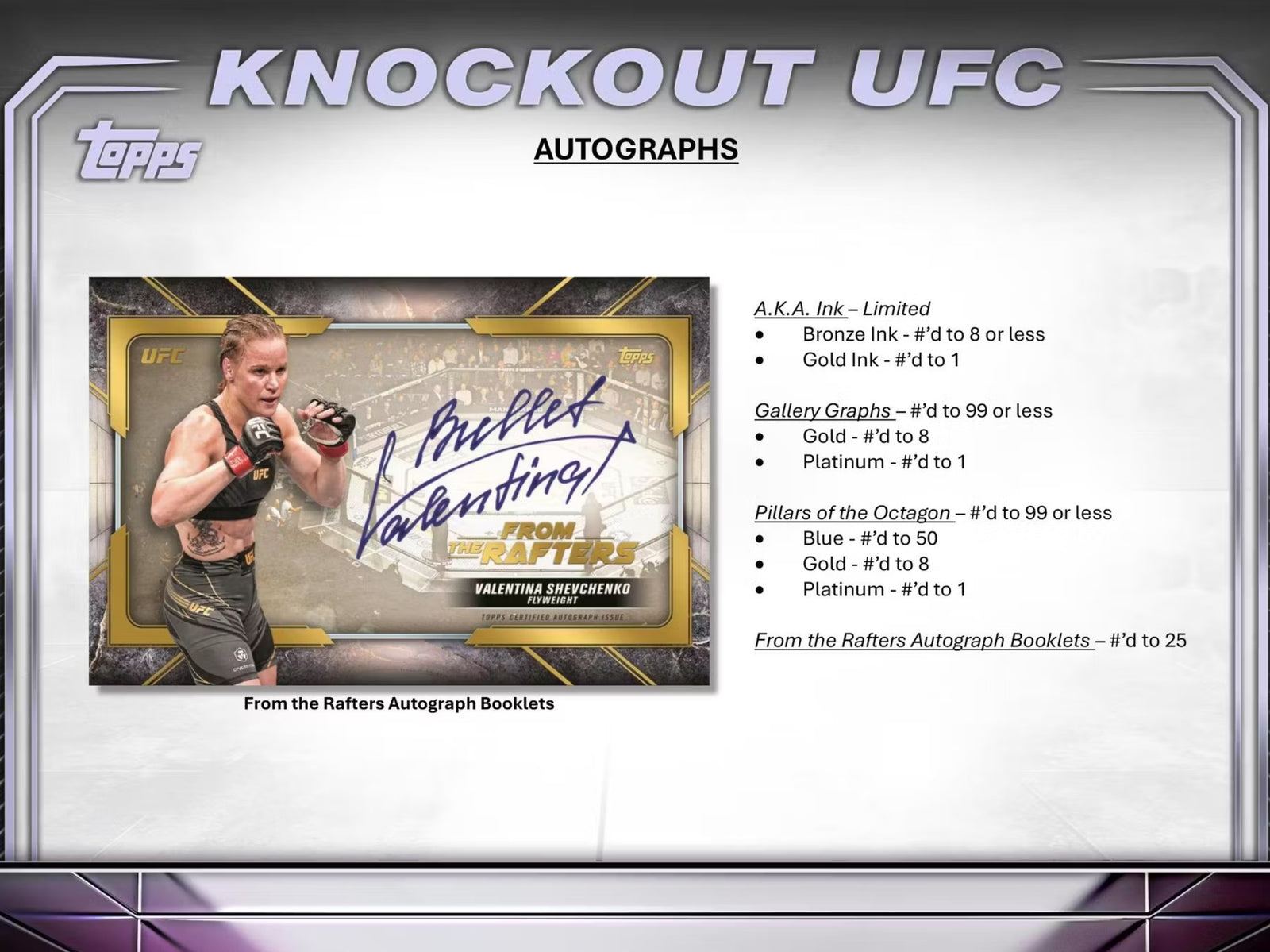 2024 Topps Knockout UFC Hobby Trading Cards