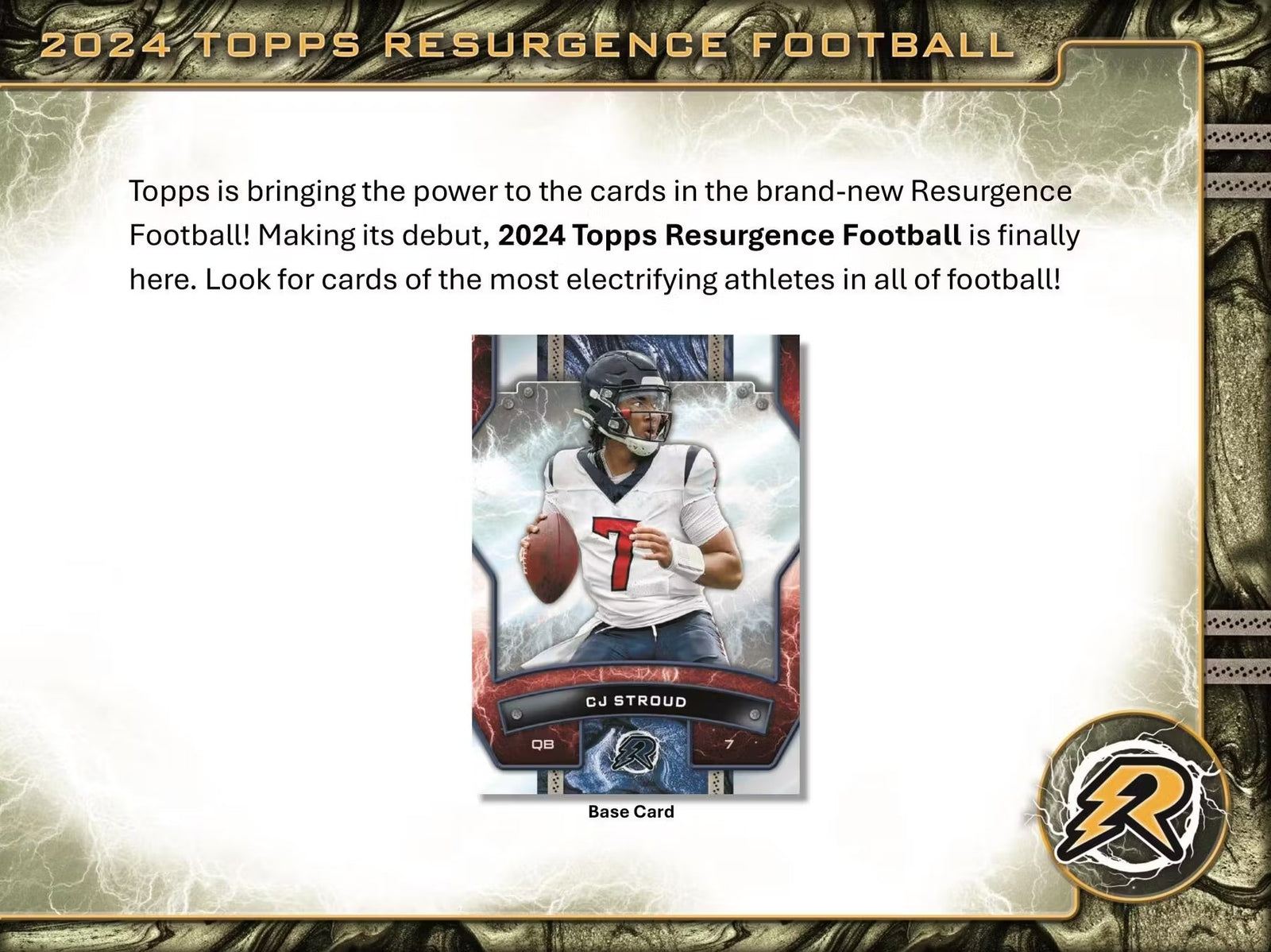 2024 Topps Resurgence Football Blaster Trading Cards
