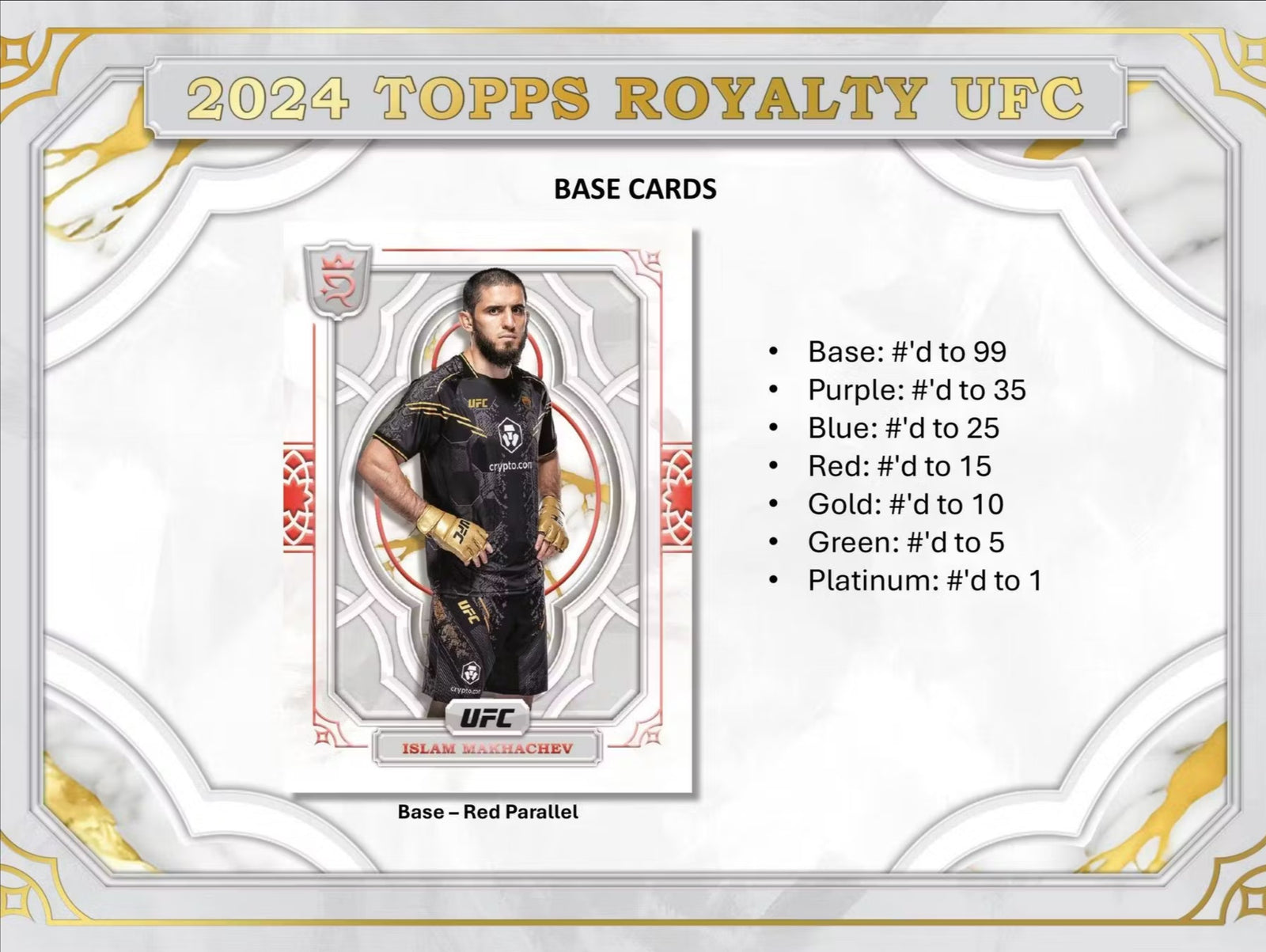 2024 Topps Royalty UFC Hobby Trading Cards