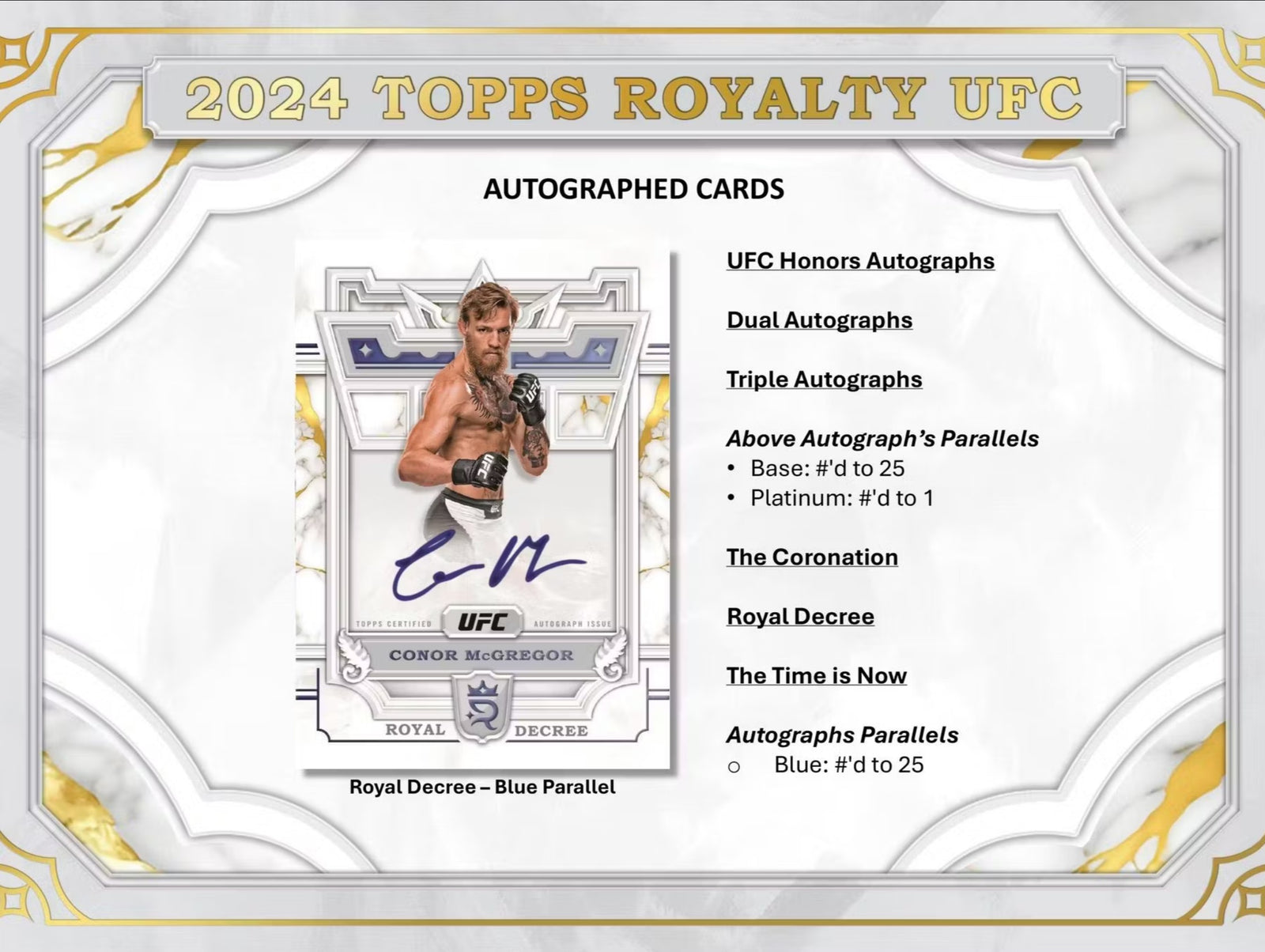 2024 Topps Royalty UFC Hobby Trading Cards