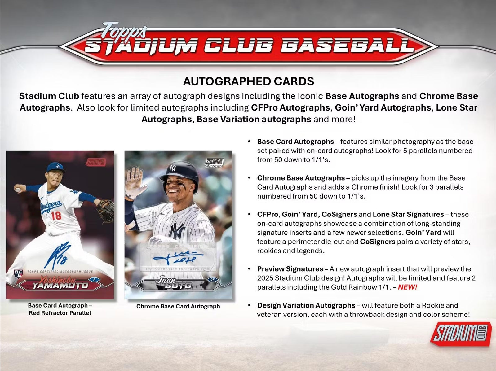 2024 Topps Stadium Club Baseball Hobby Trading Cards