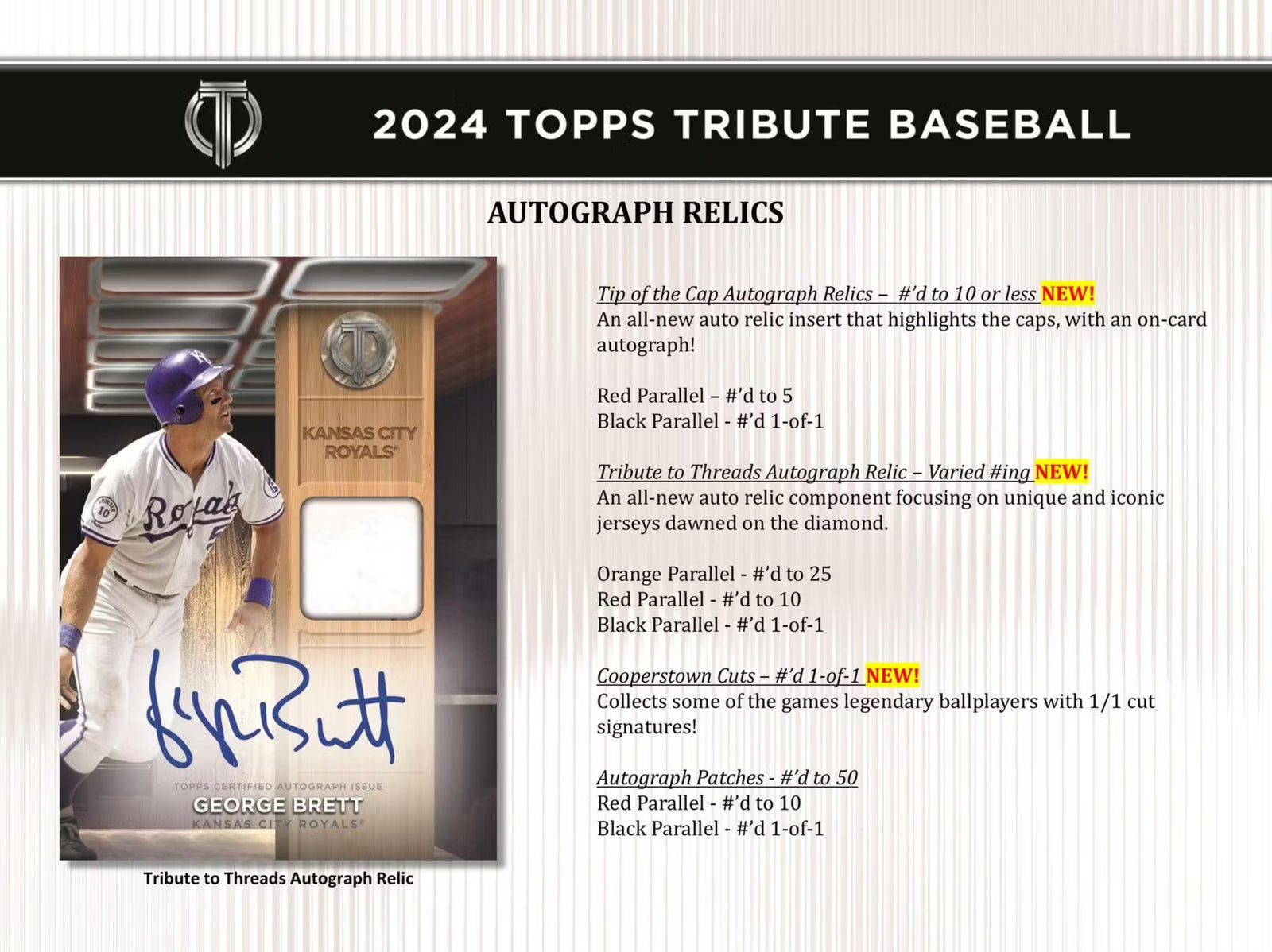 2024 Topps Tribute Baseball Hobby Trading Cards
