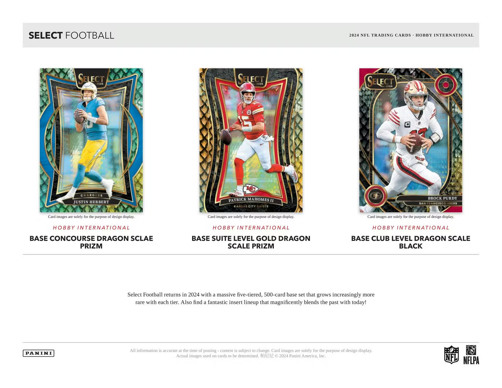 2024 Panini Select Football International Hobby Trading Cards