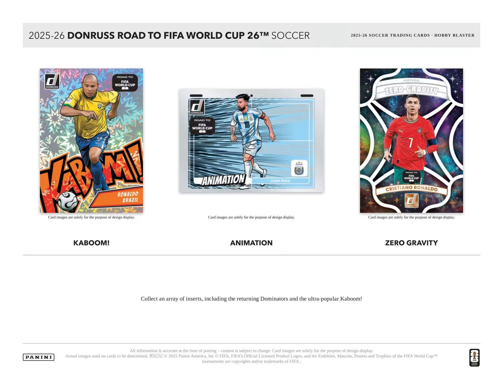 2025-26 Panini Donruss Road to FIFA World Cup Soccer Blaster Hobby Trading Cards LV