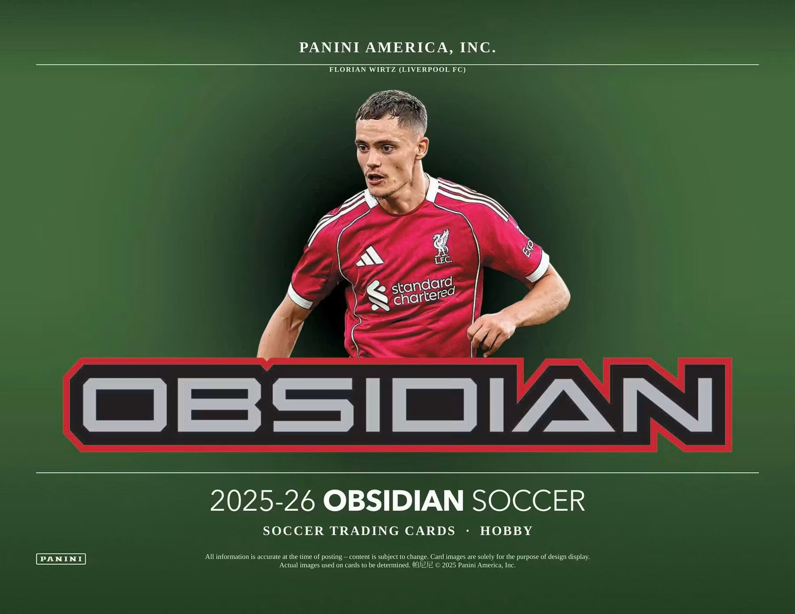 2025-26 Panini Obsidian Soccer Hobby Trading Cards LV