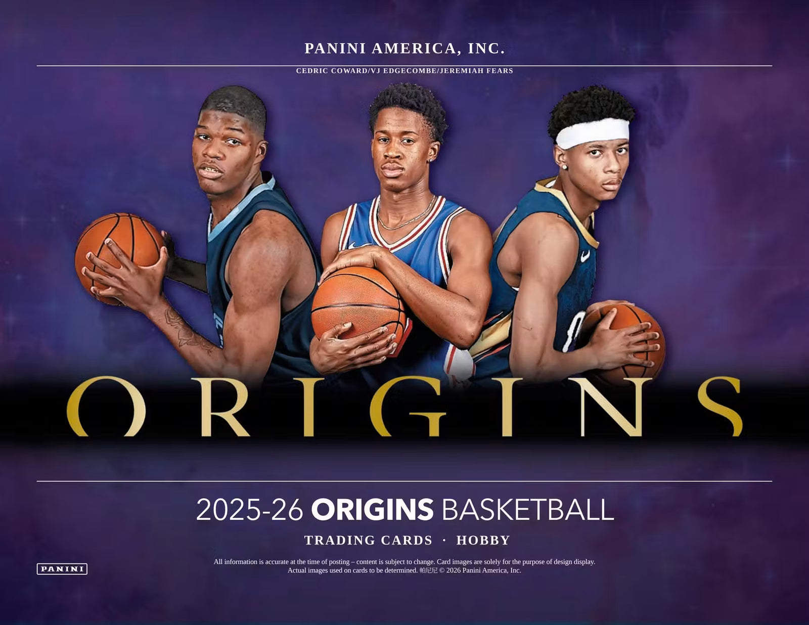 2025-26 Panini Origins Basketball Hobby Trading Cards