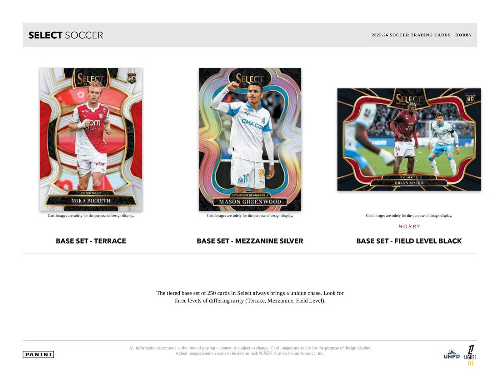 2025-26 Panini Select Ligue 1 Soccer H2 Trading Cards
