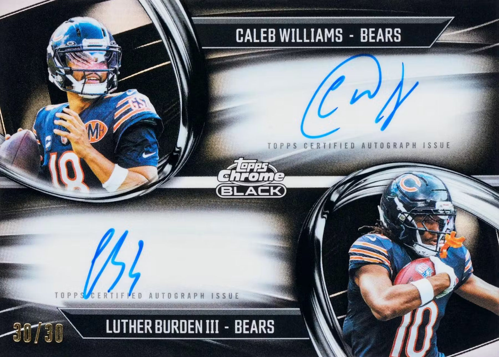 2025 Topps Chrome Black Football Hobby Trading Cards LV