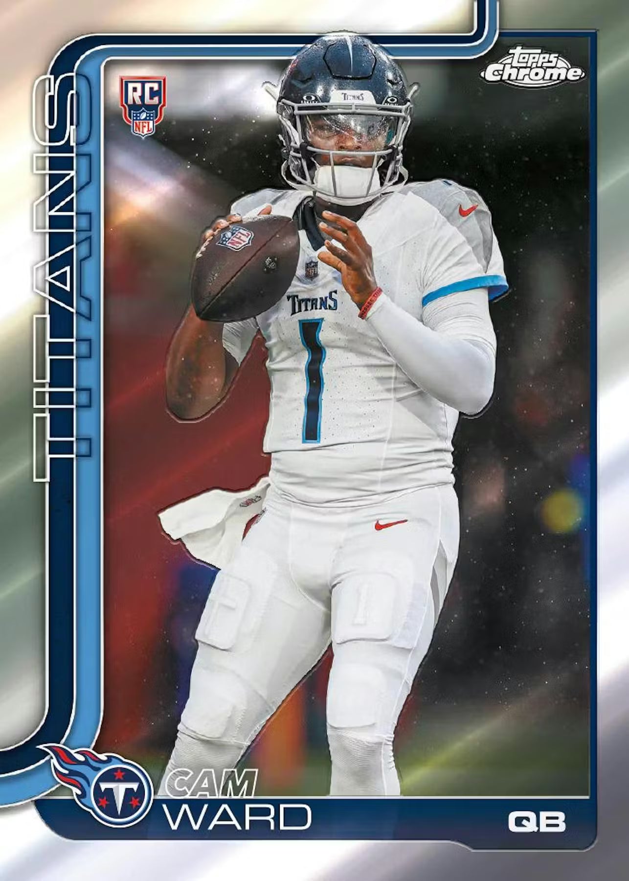 2025 Topps Chrome Football Blaster Trading Cards LV