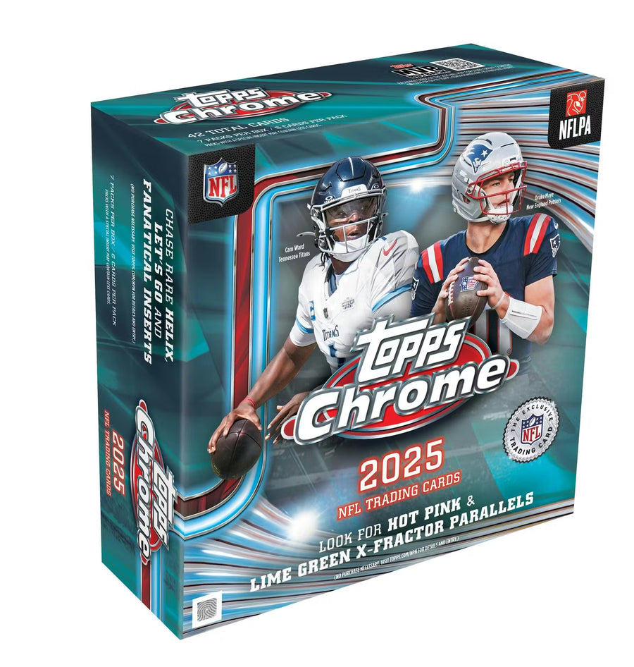 2025 Topps Chrome Football Mega Trading Cards
