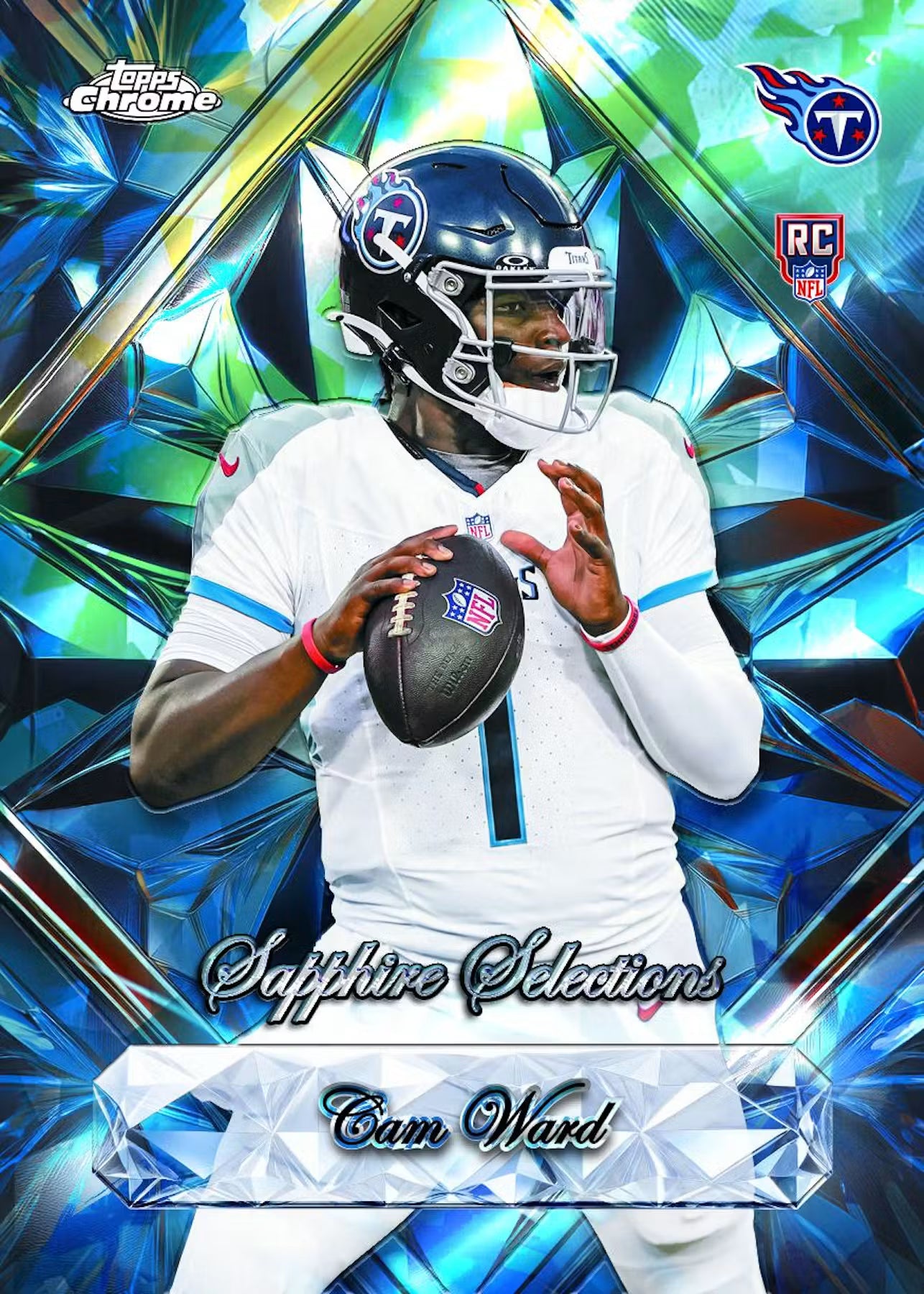 2025 Topps Chrome Football Sapphire Edition Trading Cards