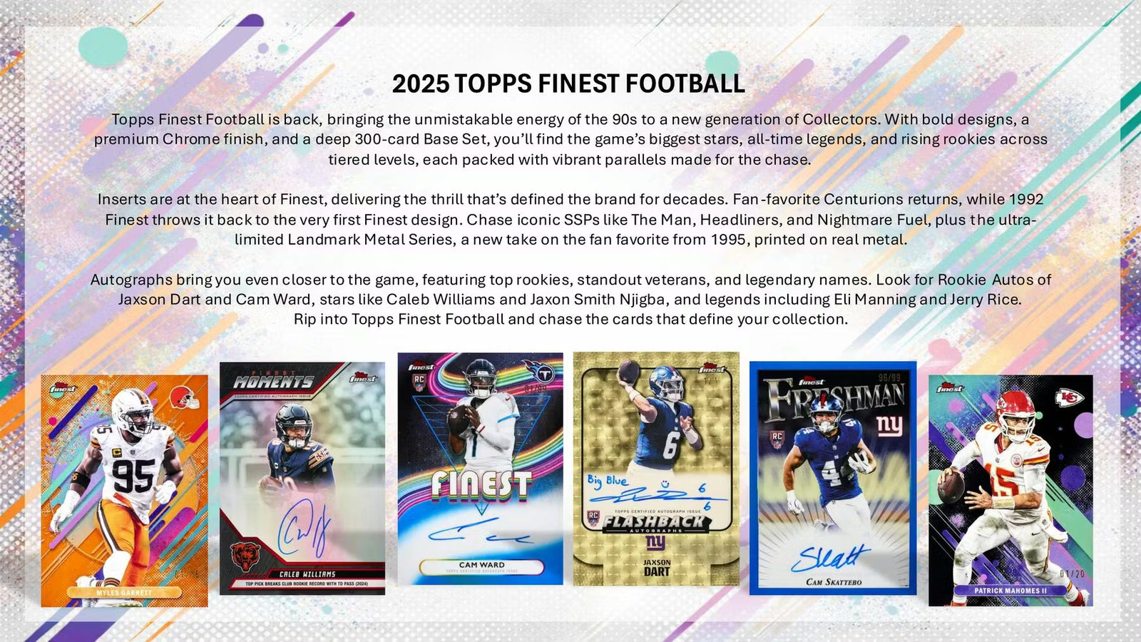 2025 Topps Finest Football Breaker Delight Trading Cards