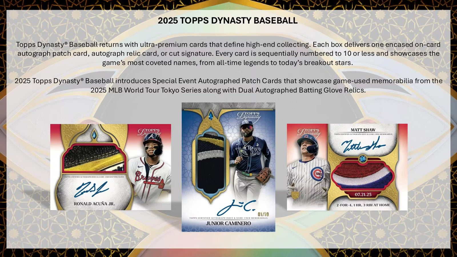 2025 Topps Dynasty Baseball Hobby Trading Cards LV
