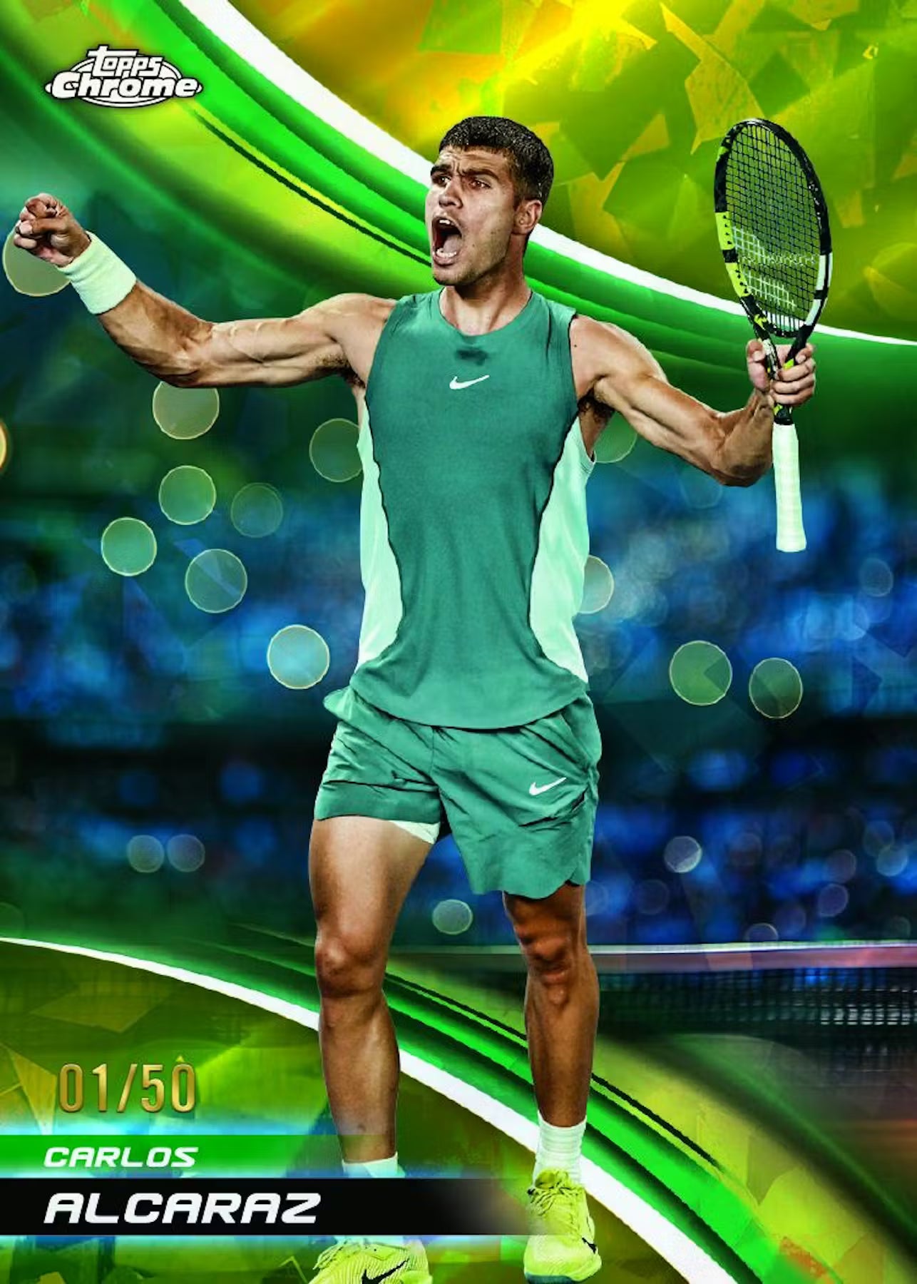 2025 Topps Chrome Tennis Saphire Edition Trading Cards