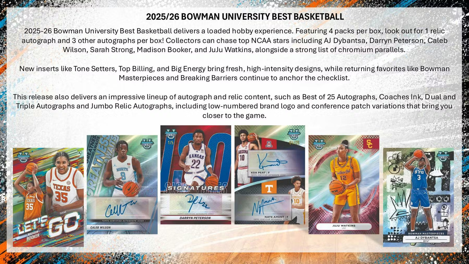 2025-26 Topps Bowman University Best Basketball Hobby Trading Cards