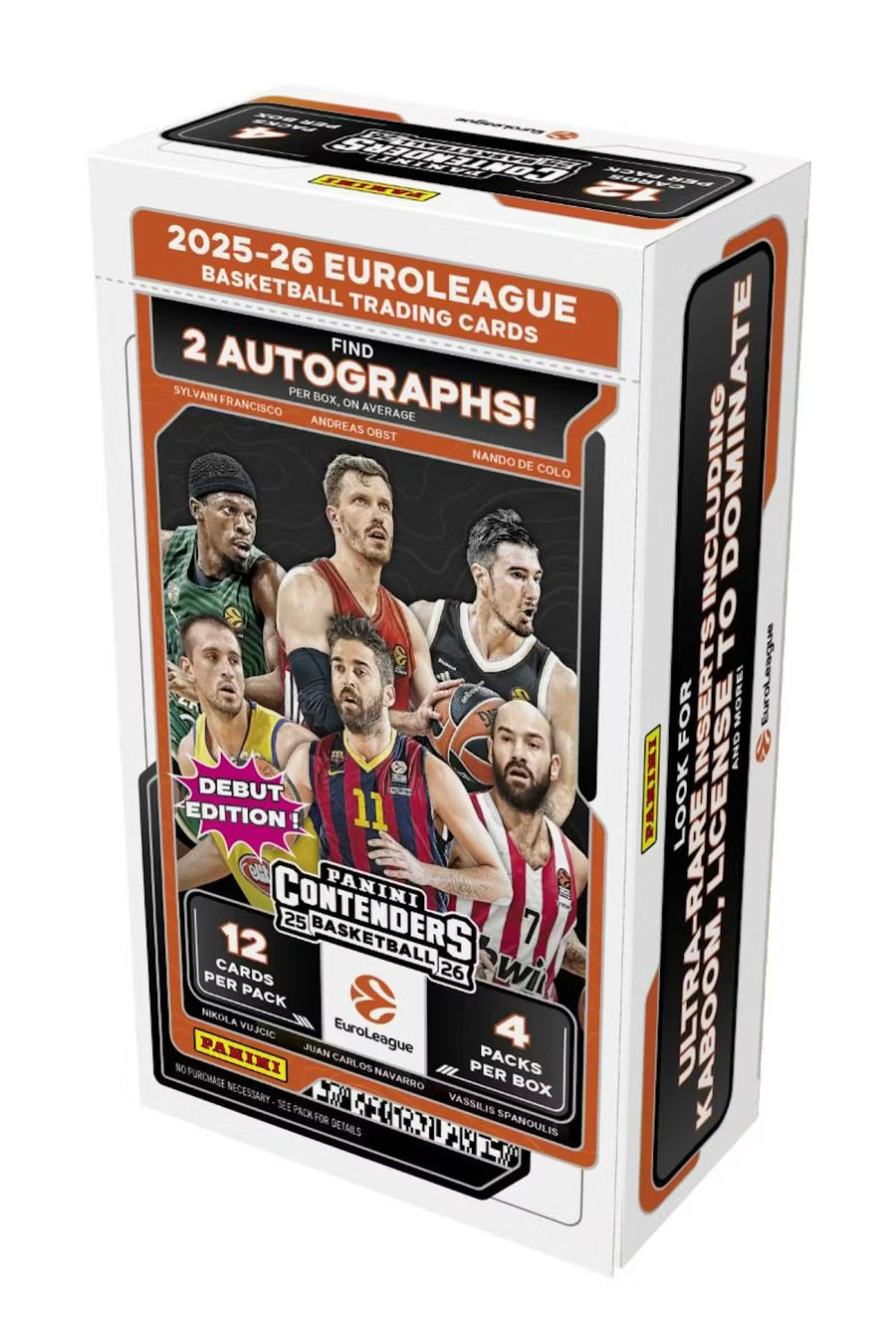 2025-26 Panini Contenders EuroLeague Basketball Hobby Trading Cards